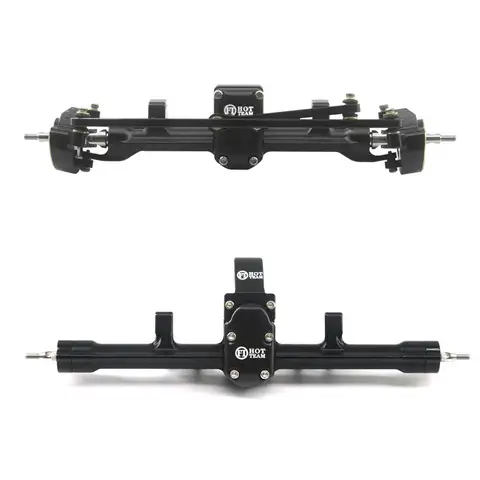 Hot Team S11 Ultimate Axel med Styrspindel i Mässing, Volframstål + 11 mm Motvikt Fram- och Bakaxel för SCX24 RC-bilar 8 best sales axiella scx24-kroppar - №8