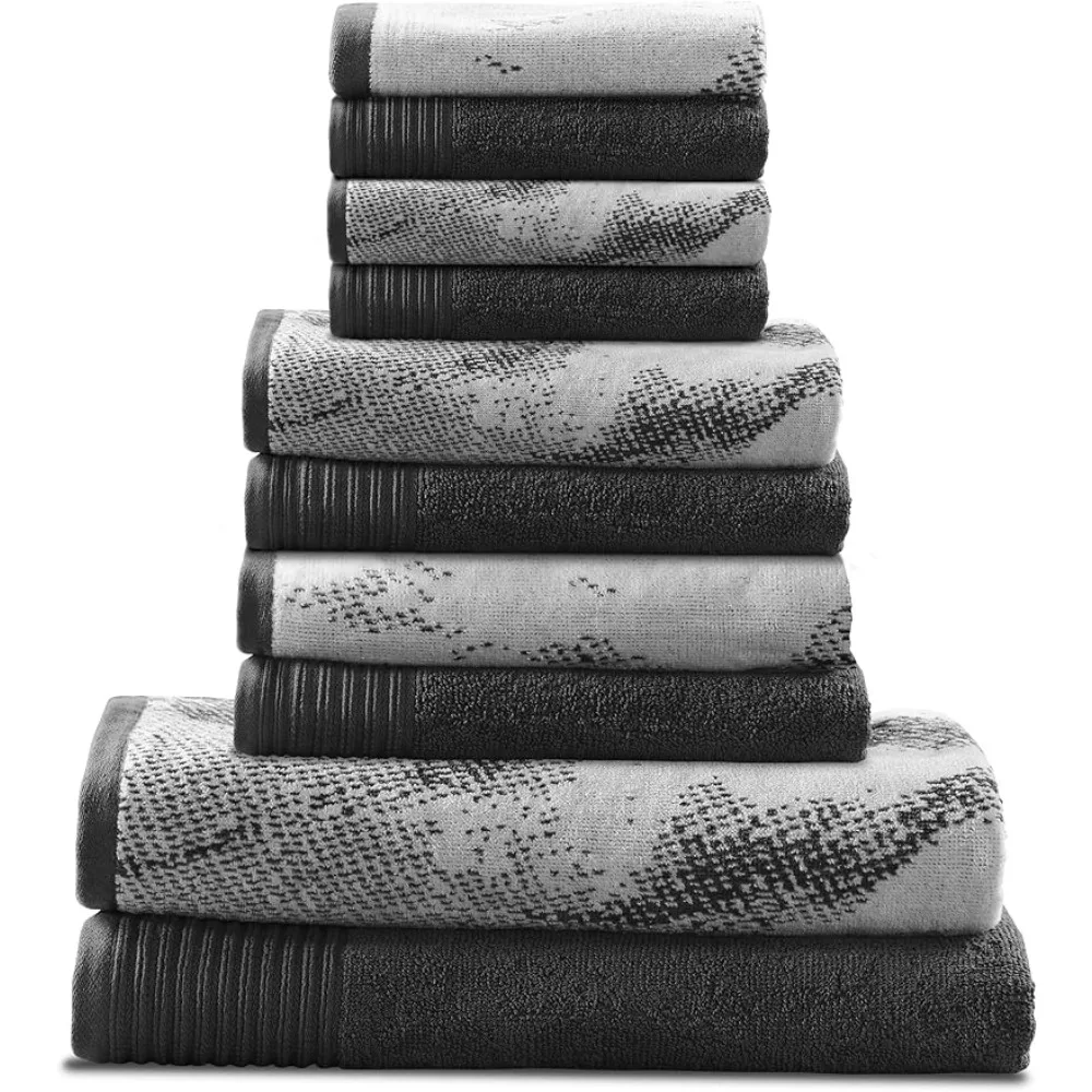 

Marble Solid Pattern Bath Towels for the Body Absorbent Towel Cotton Towel Set Fast-Drying 10-Piece Towels 4 Face Freight free