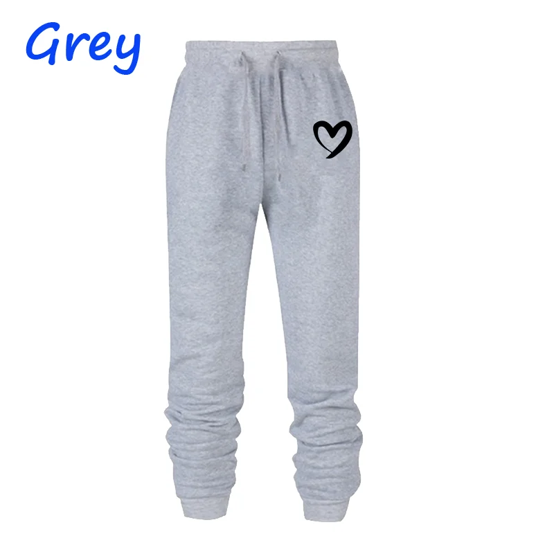 Frauen Herz Gedruckt Jogginghose Herbst Winter Baumwolle Lange Hosen Jogger Hosen Casual Sport Fitness Solide Jogging Hosen Frauen S