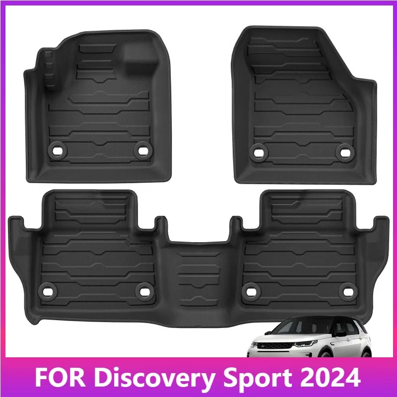 

Коврики для Discovery Sport 2024, TPE 3D, автомобильные коврики, накладка на спинку багажника, водонепроницаемая защитная накладка для ног с левым рулем