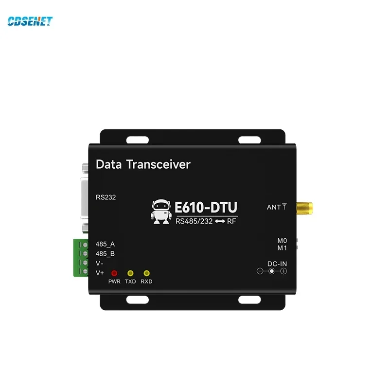 433MHz RS232/RS485 Wireless Digital Radio CDSENT E610-DTU(433C20) High-Speed Continuous Transmission 100mW RSSI Low Latency