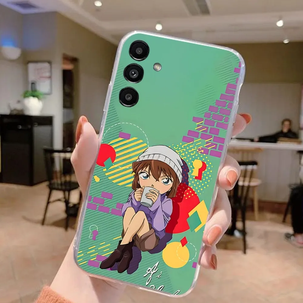 Detective Conan Phone Case For Samsung Galaxy A52 A12 A51 S21 Edge S22ULTRA S23 S20LITE Plus Ultra Black Cover