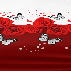 Floral and butterfly Sing standard matte sheet, printed bedroom, bed, excluding pillowcases, 1 pc 6 Main Sales Chair Mocho - №4