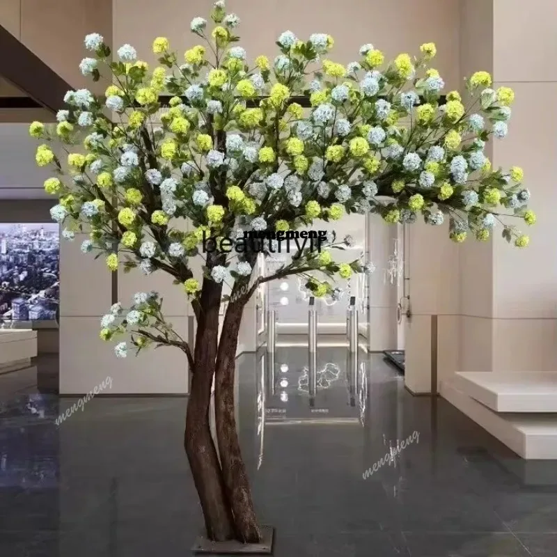 Simulated Pincushion Tree Wishing Fake Trees Large Plant Indoor Living Room Stage PropsN