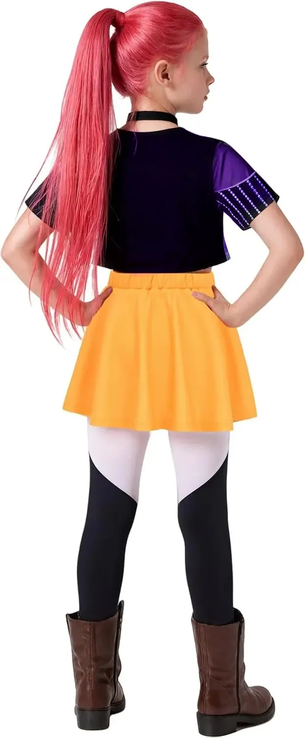 الفتيات شيطان البوب المغني الصيادين زي المرحلة الزي المعبود زي، أطفال هالوين ازياء المطربين زعيم تأثيري