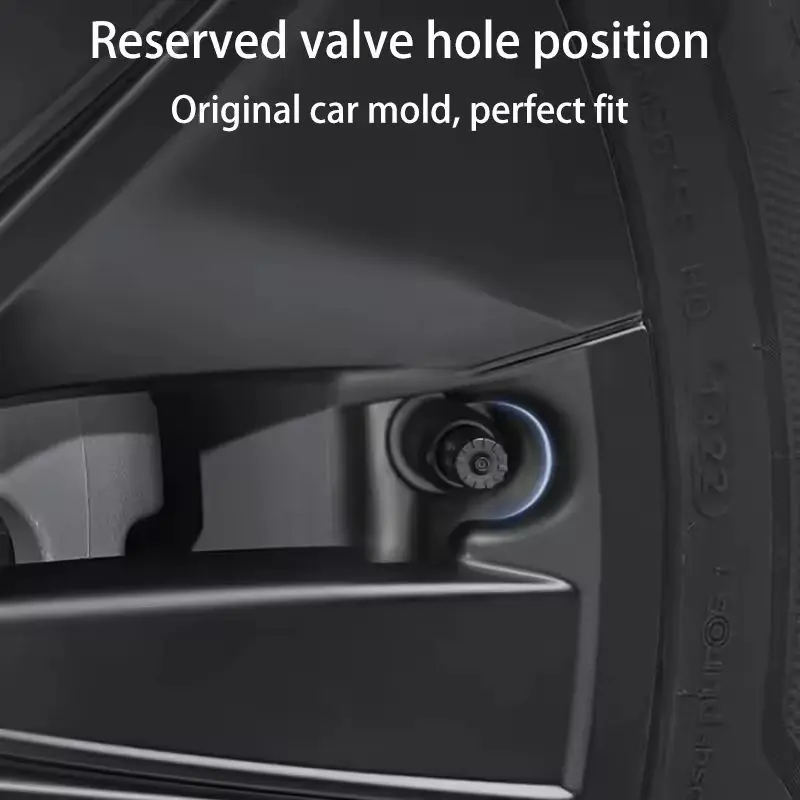 19 بوصة عجلة Hubcap غطاء ل جديد تسلا نموذج Y Juniper 2025 + محور قبعات الأداء غطاء عجلة كامل حافة غطاء اكسسوارات 4 قطعة