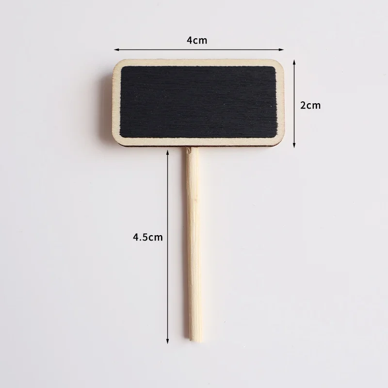 Bview Art 10pcs Mini Wooden Chalkboard Clip - Price Tag Display Holder & Memo Note Clamp for Retail Store