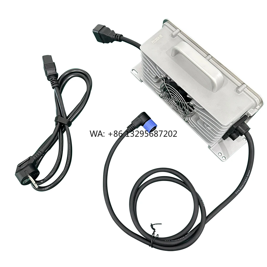 

EU Plug 84V 20A Charger for 20S Li-ion Battery Pack with Rubber Cable Chogori 2+3 Connector with CAN Electric Motorcycle