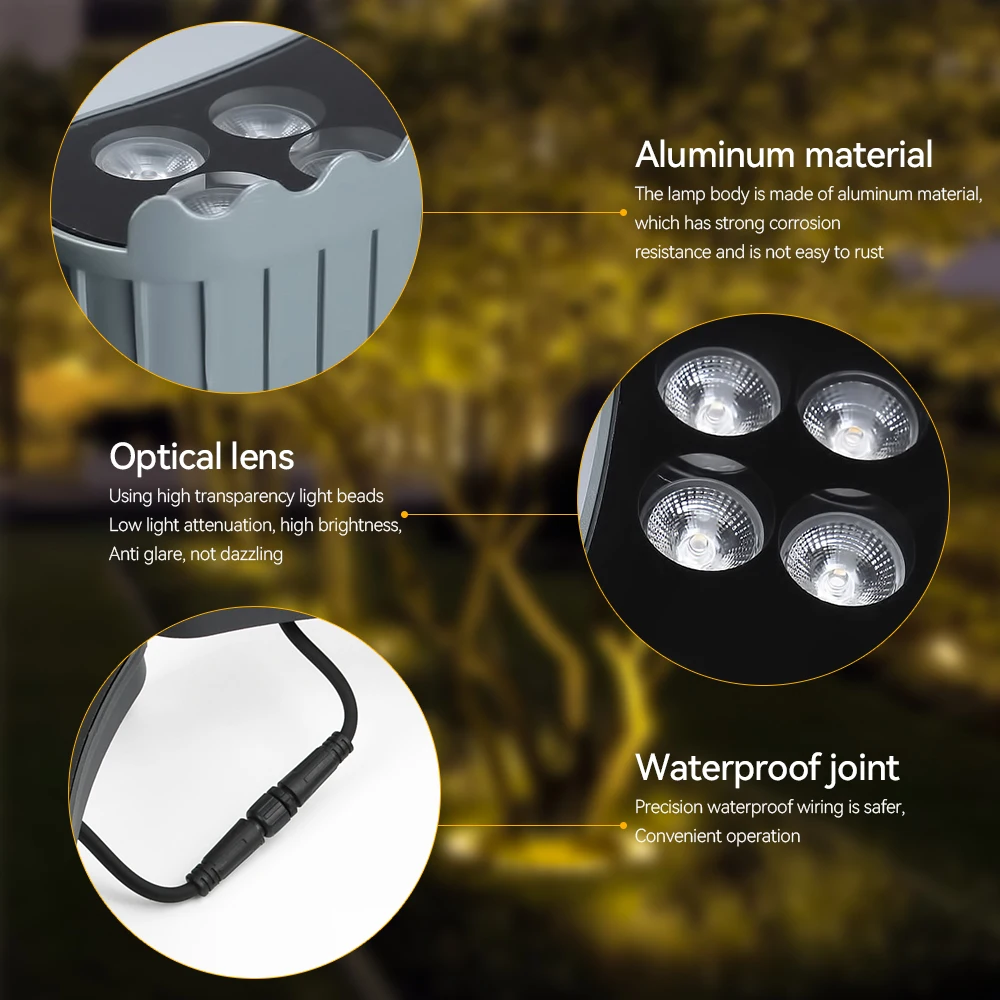 Led Garden Tree Hug Lights Night Projection Outdoor Landscape Lamp IP65 Waterproof For Home Decoration Garden Park Yard Spotligh