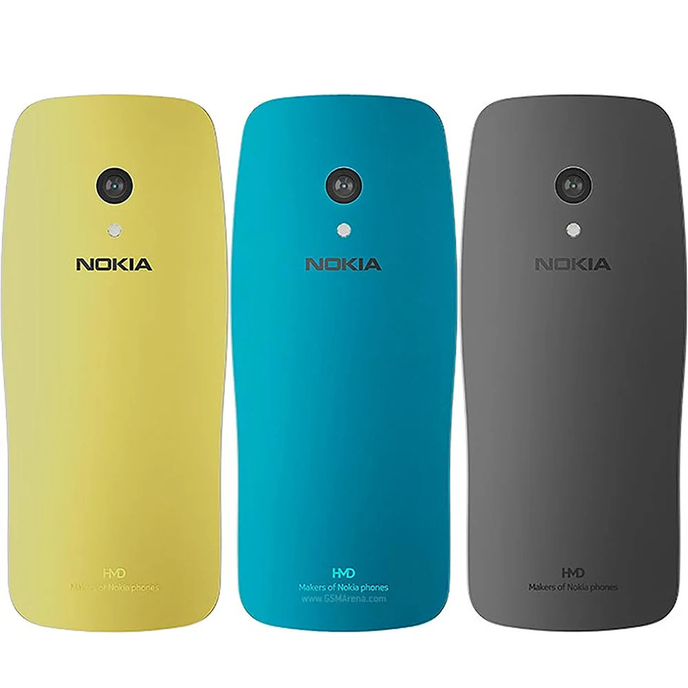 Nokia 3210 4G Backup Phone 2SIM Dual Standby Bluetooth 5.0 FM Radio Type-C 2MP 1450mAh Button Type Nokia Used Phone Unlocked