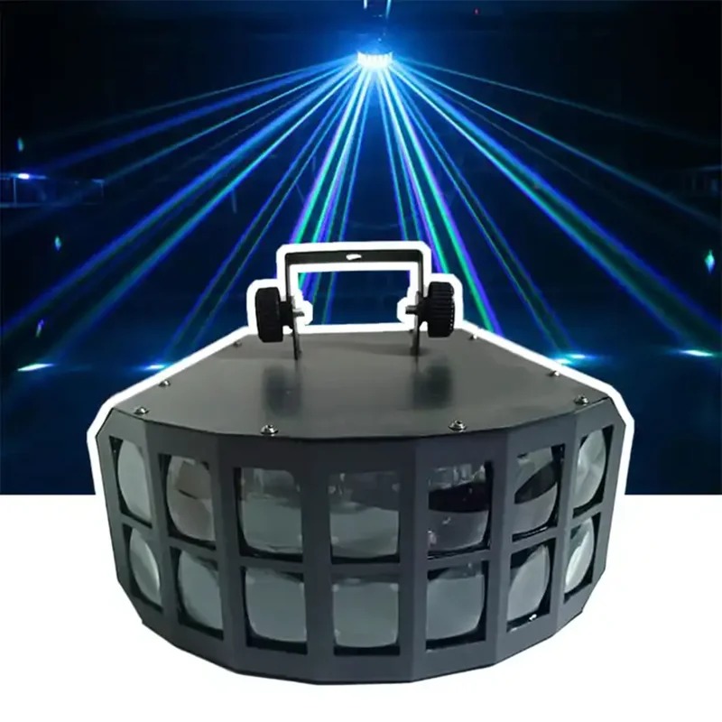 Double-Layer LED Butterfly Light, Full Color, KTV, Bar, Clube, Palco, Disco, Efeito