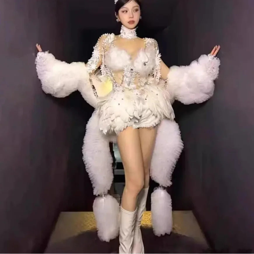 

Feather Ballet Commercial Dance Dress The Stage Singing Electronic Music Festival Exotic Theme Dresses