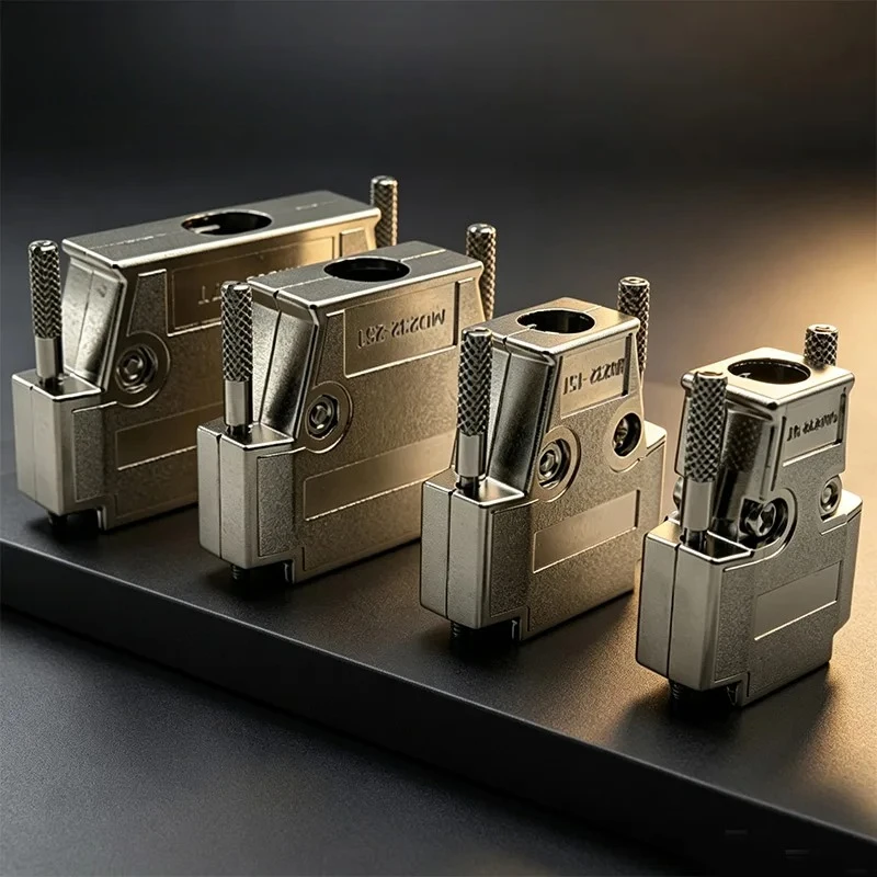 Metal Shell DB9 DB15 DB25 DB37 Serial Port Male Female HDB15 Pin Three-row Welding Joint Iron Shell VGA 232-9T/15T/25T/37T