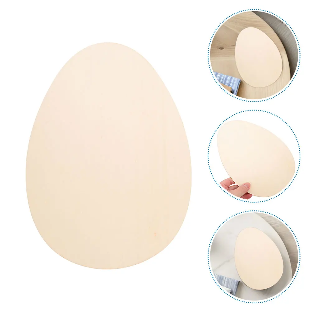 

12pcs Easter Wood Egg Cutouts Unfinished Wooden Crafts Diy Decorations For Spring Handmade Family Activities Craft Supplies