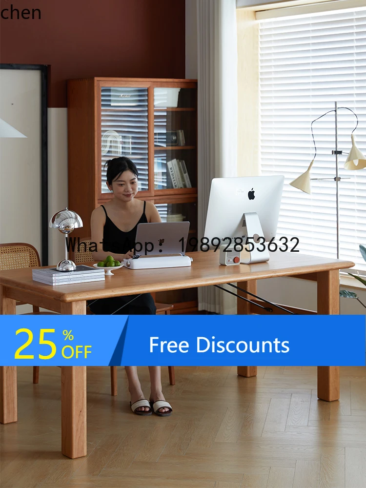 AA coffee table living room desk solid wood desk household cherry wood meal calligraphy table