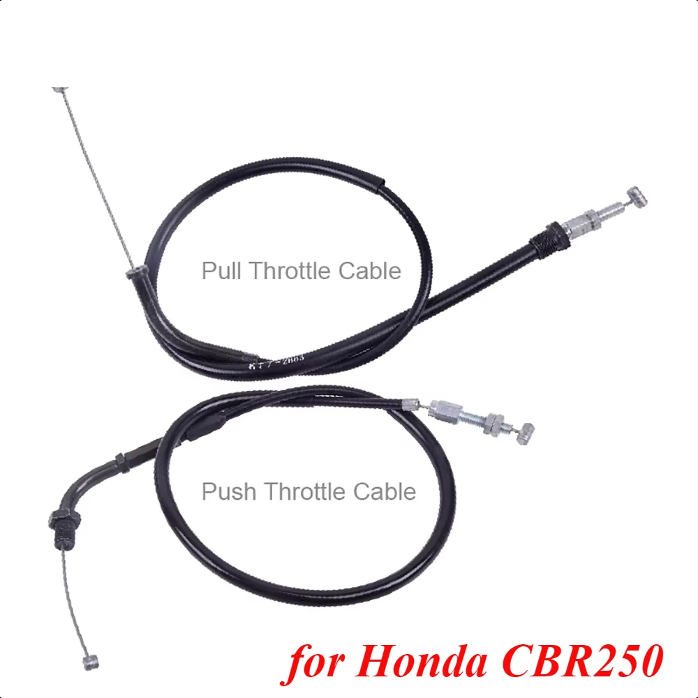 77cm 250cc Motorcycle Oil Throttle Cables For Honda CBR250 CBR17 CBR 250 MC17 Motorbike Straight Head Oil Cab Line