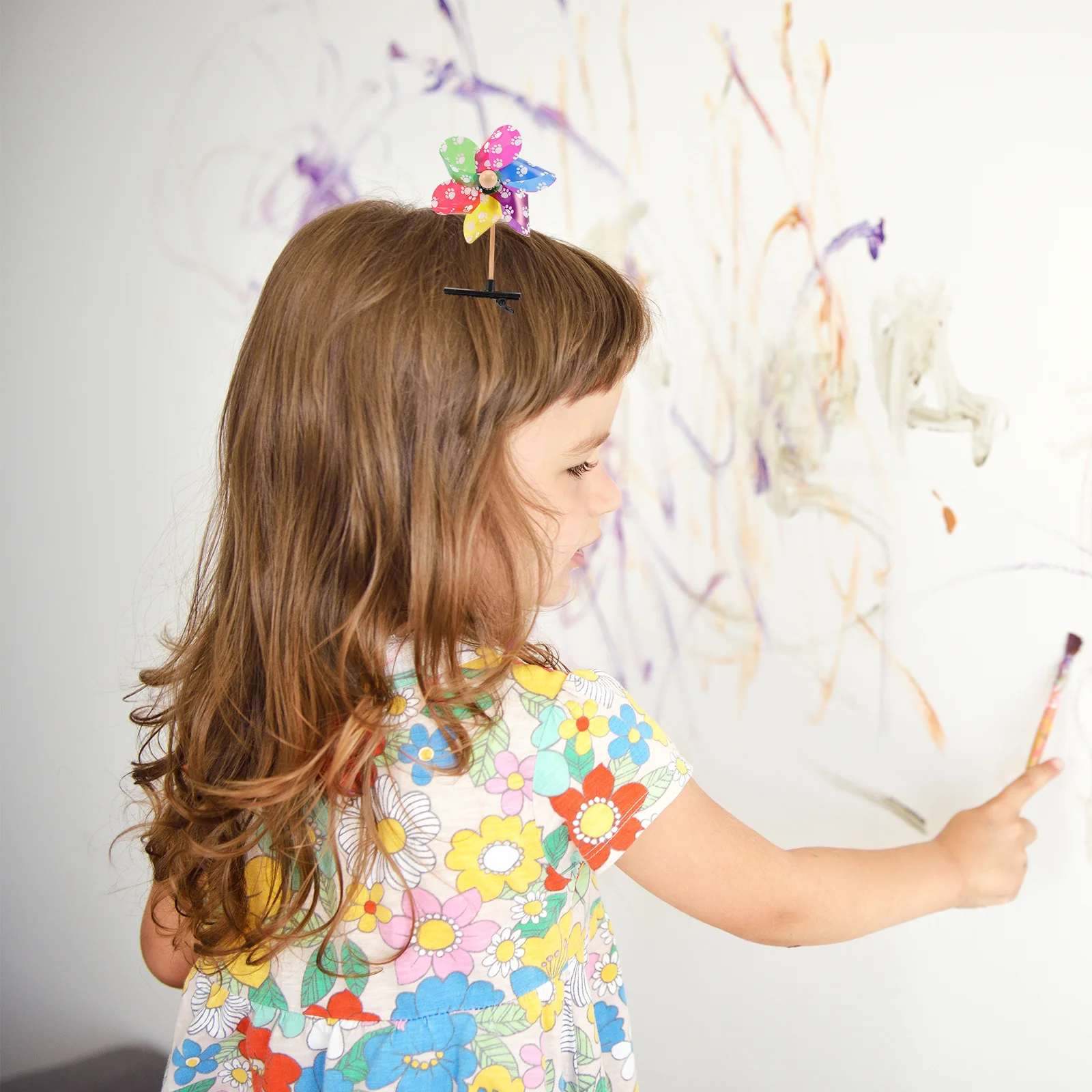 24pcs Eendenbek Haar Clips Pinwheel Haarspeldjes voor Vrouwen Meisjes Windmolen Haarspelden Decoratieve Haaraccessoires Stage Performance