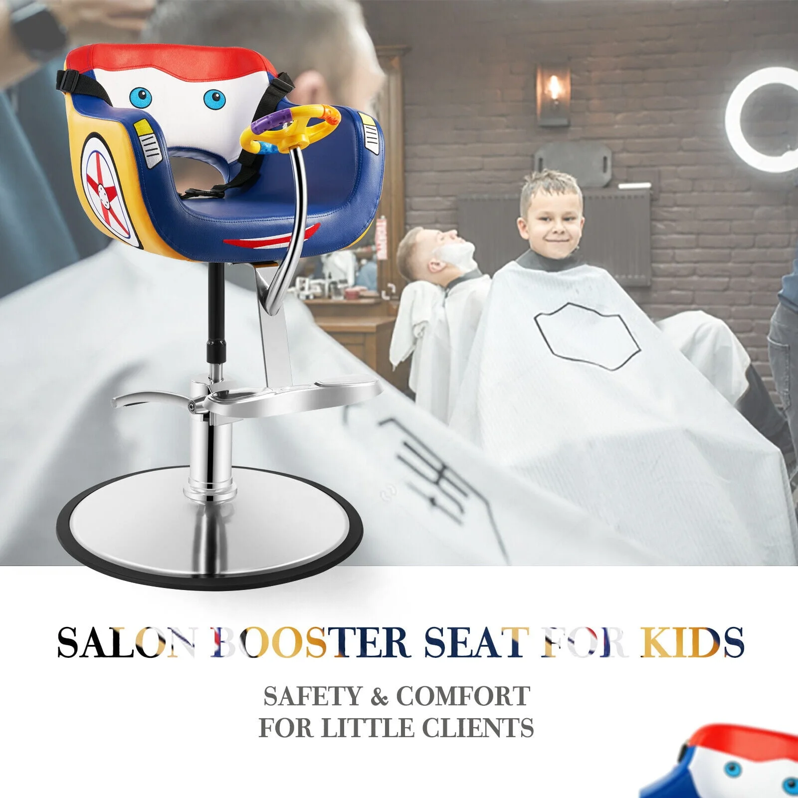 hair cutting Hydraulic lift Children Beauty Styling cartoon barbershop Salon equipment furniture kids barber chairs car for boys