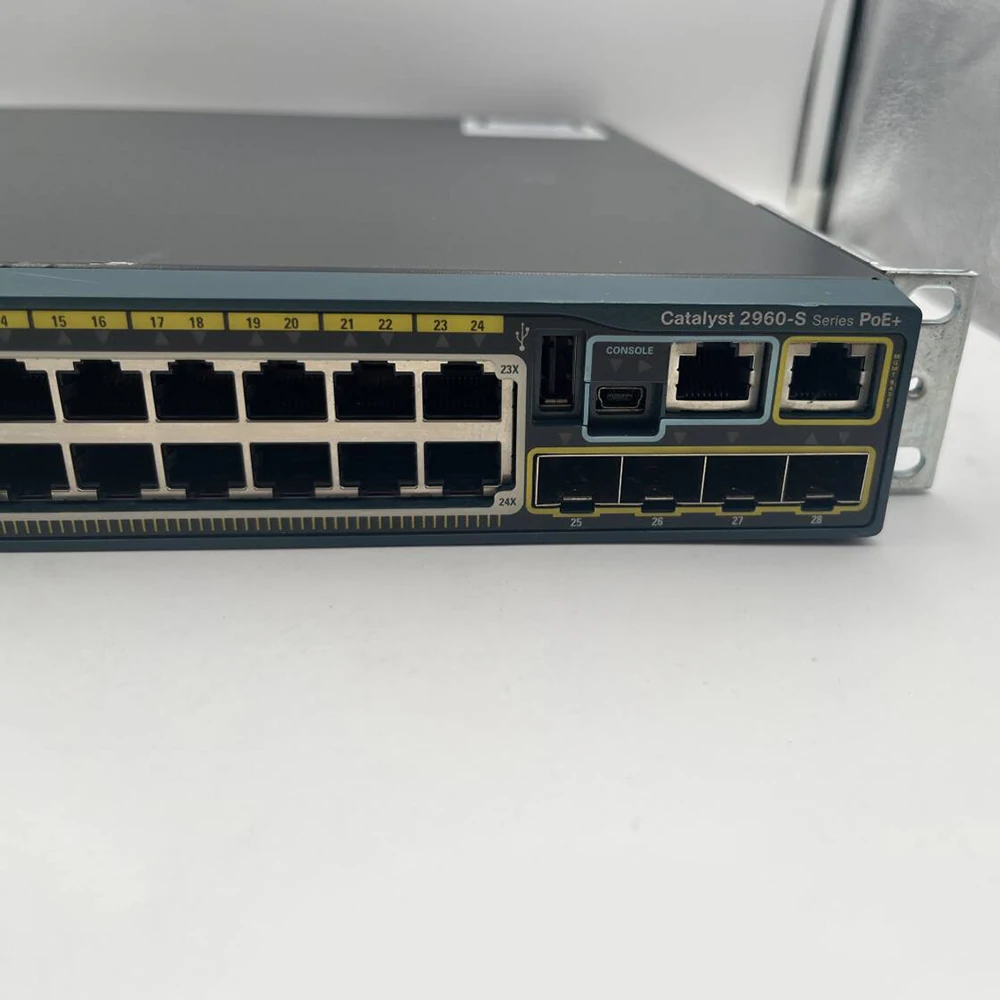 Для Cisco WS-C2960S-24PS-L 24-портовый гигабитный сетевой коммутатор SFP с питанием от POE, 4 порта