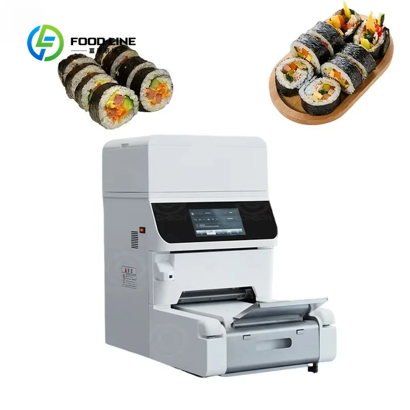 customized automatic maki sushi fabricator nori rice spreading device precise portion for sushi bar fast food catering workspace