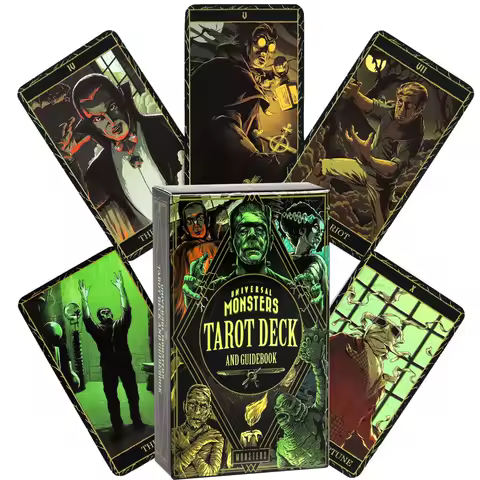 Hot Selling Universal Monsters Tarot Leisure Entertainment Card Family Gathering Divination Deck Tarot Board Playing Card Game