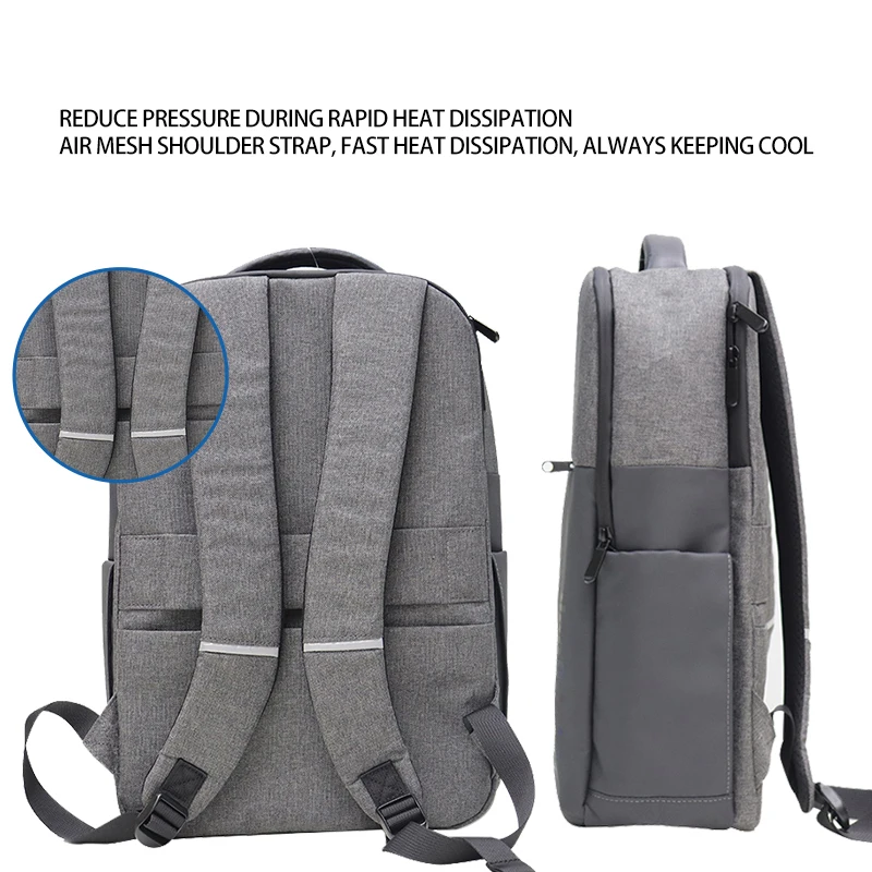 حقيبة كمبيوتر محمول Lenovo Thinkbooktb520-B حقيبة ظهر للأعمال أسود رمادي 15.6 بوصة حقيبة كمبيوتر محمول #3