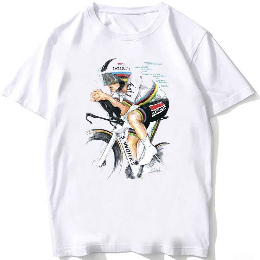 Remco Evenepoel Cyclist Design Cycing T-Shirt New Men Short Sleeve Bicycle Sport T Shirt Hip Hop Casual Boy Tees Bike White Tops