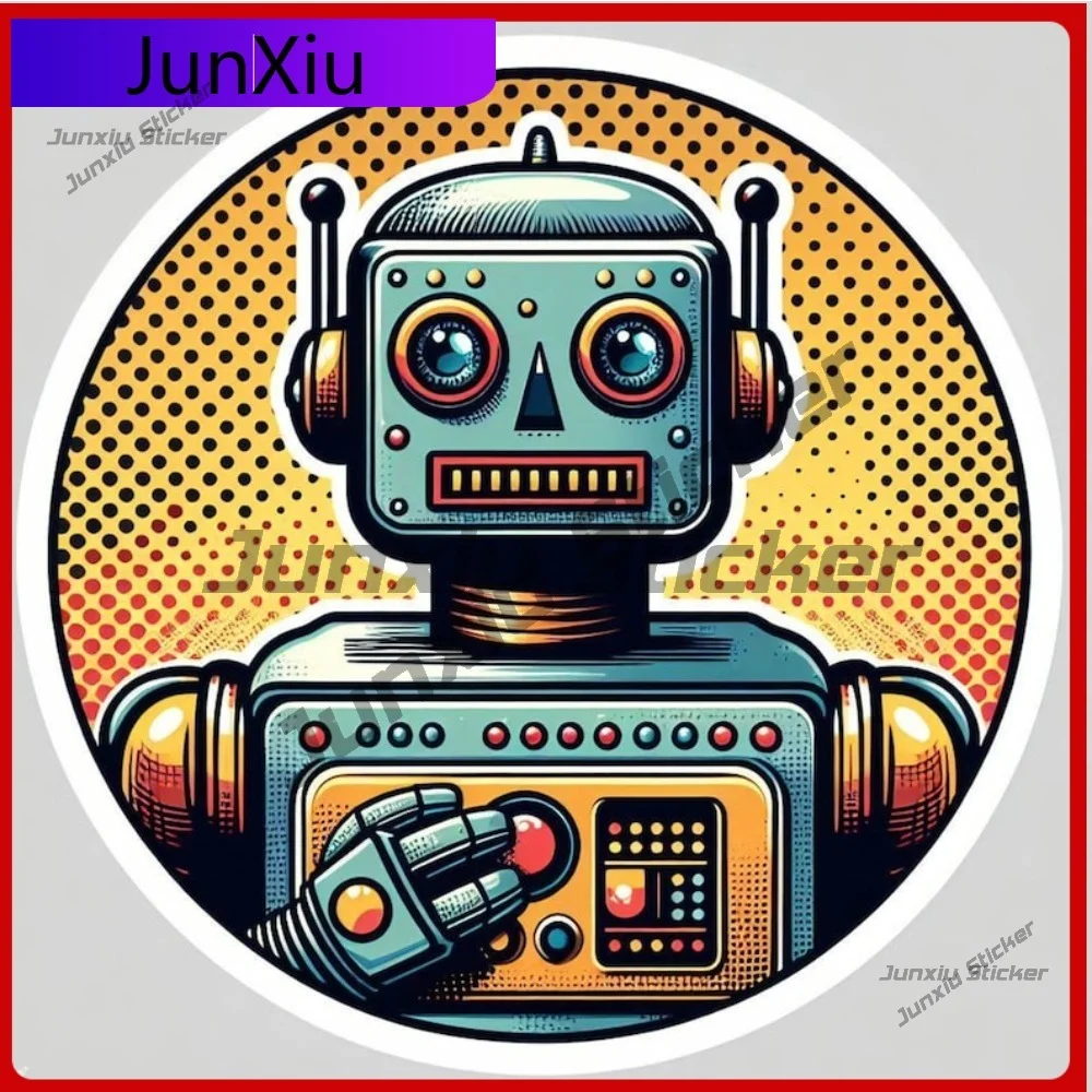

Creative Robot Sticker UV Resistant Waterproof Vinyl Decal Protective Exterior Surface Outdoor Sunproof Vehicle Scratch
