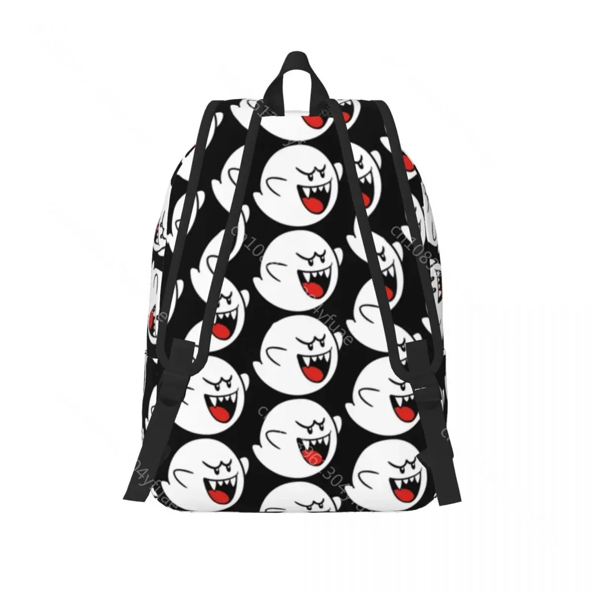 Cute Ghost Boo Backpack Cartoon Cycling Backpacks Boy Designer Soft School Bags Streetwear Rucksack Xmas Gift
