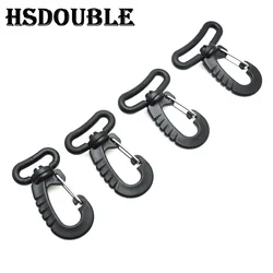Plastic Swivel Snap Hook for Keychain Backpack Buckle Belt Strap Black