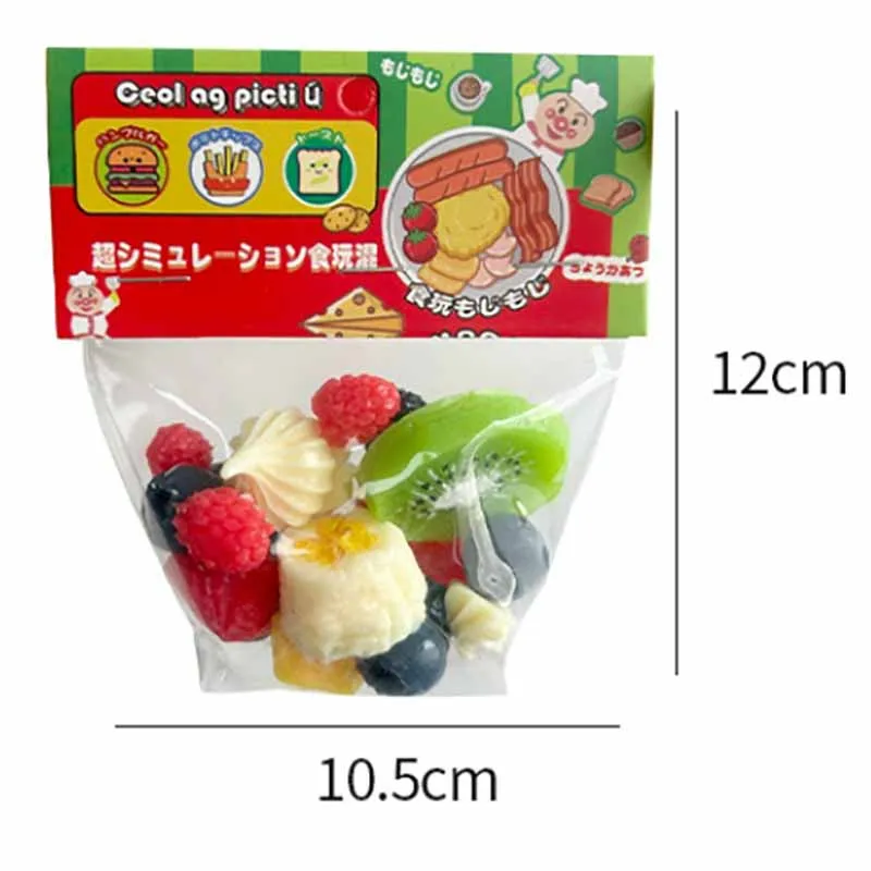 Cute Fruit Bag Simulation Kiwi Strawberry Pineapple Series Q-bouncy Slow Rebound Toys Stress Relief Toy Pinch Music Fidget Toys