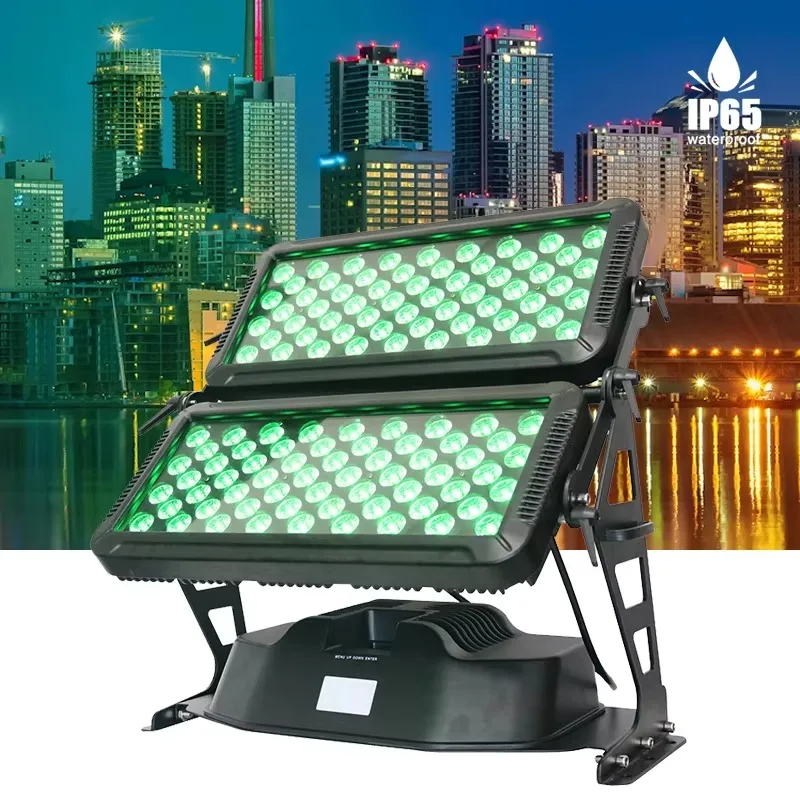 

Double Head Wall Washer IP65 Stage Light RGB Projection Lamp Waterproof Landscape Lighting DMX512 Full Color Led Flood Lights