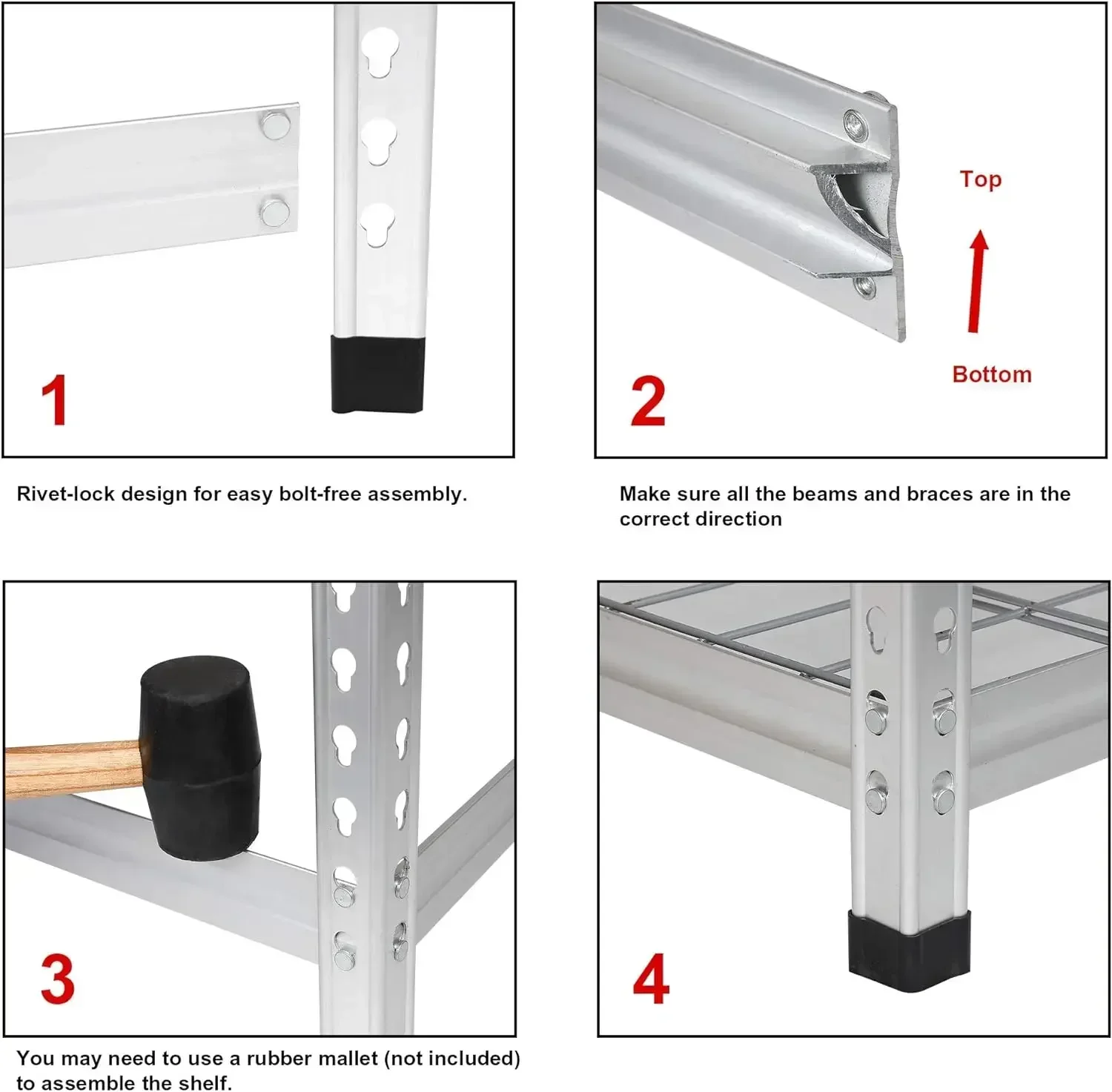 Amazon Basics Heavy Duty Storage Shelving Unit, Double Post, 5 Shelf, High-Grade Aluminum, Silver, 60 x 24  78 Inch