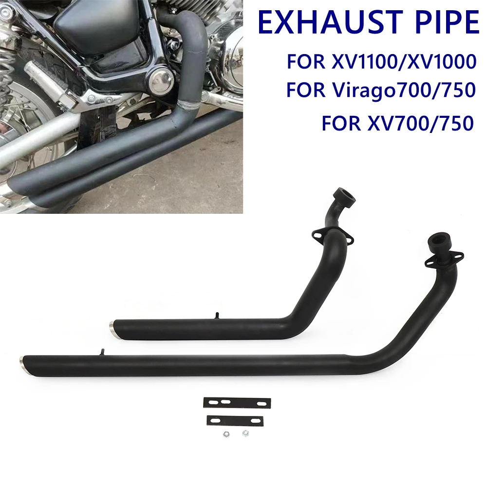 Échappement Complet Inox Pour Yamaha XV 750/1100 Virago - Silencieux Shortshot, Neuf