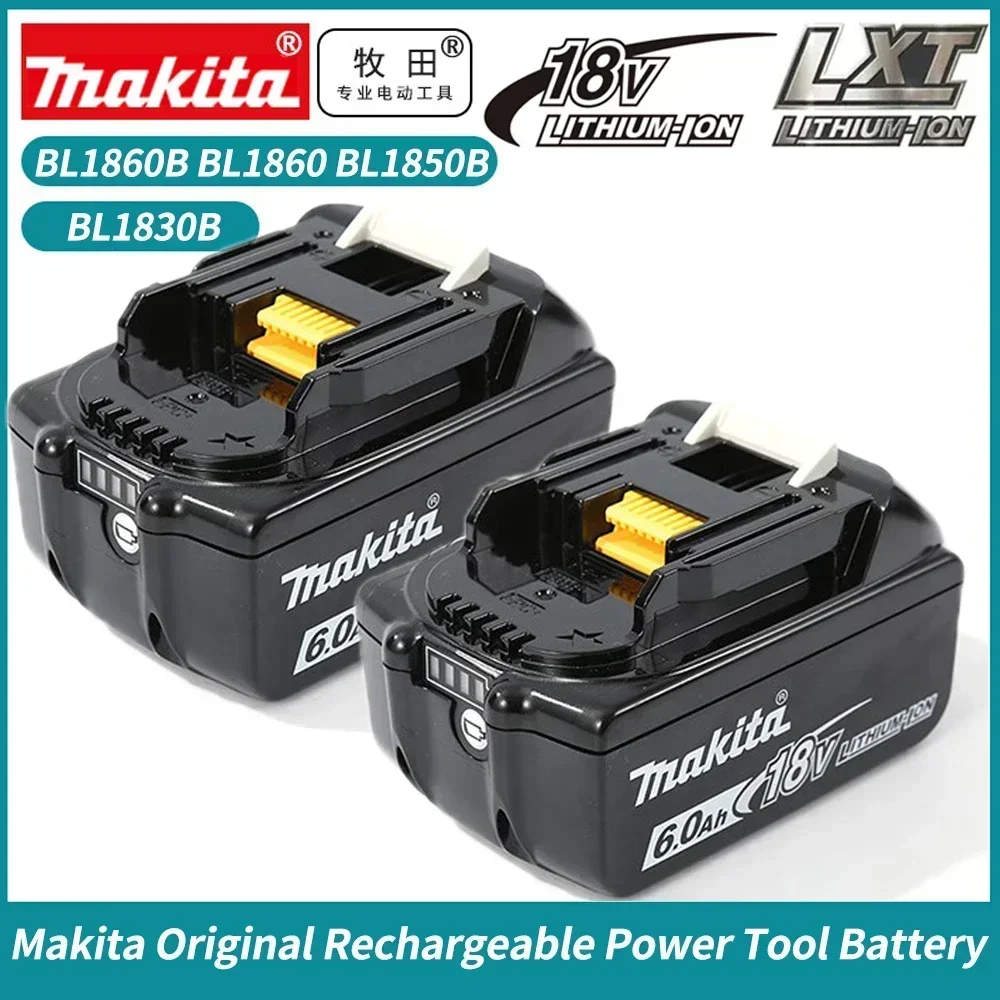 Genuine Makita 6Ah/5Ah/3Ah 18V Battery,for BL1830B BL1850B BL1850 BL1840 BL1860 BL1815 Replacement Lithium Battery