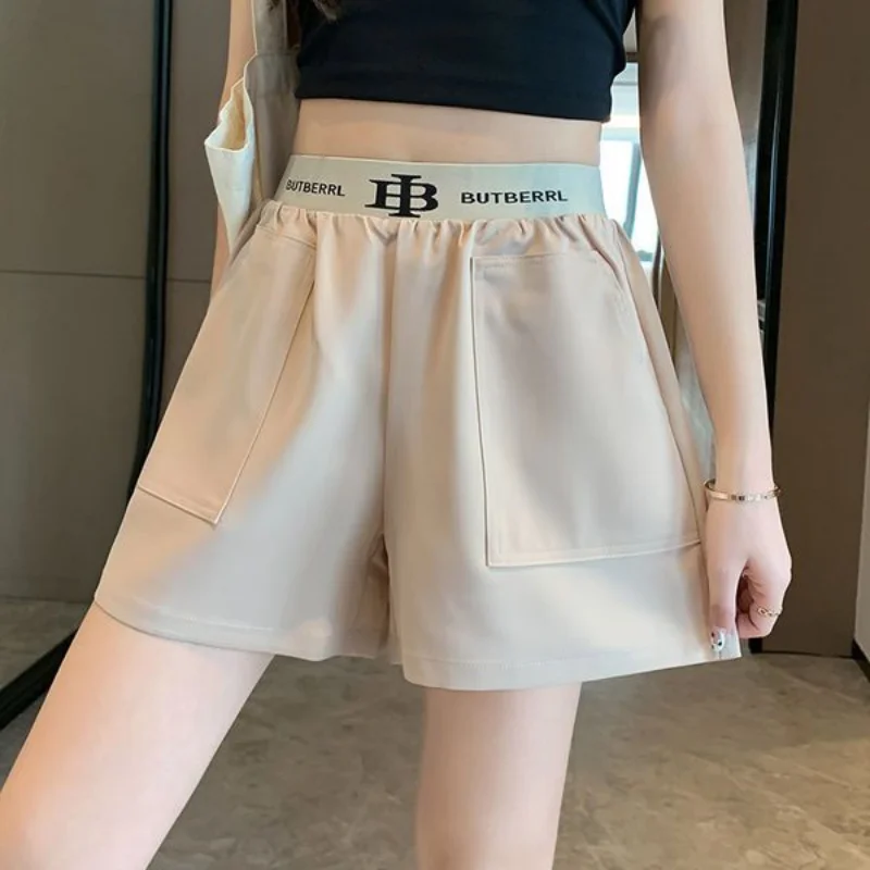 Women's Shorts Boxer Baggy Short Pants for Woman To Wear with Belt High Waist Loose Office Work Y2k Harajuku Outdoor Cheap Hot