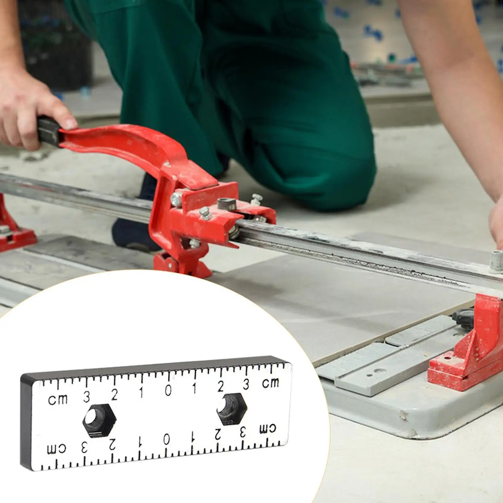 

Manual Tile Cutter Accessory Replacement Ruler for Outdoor Patio Construction Site Home Renovation Training Room Garden