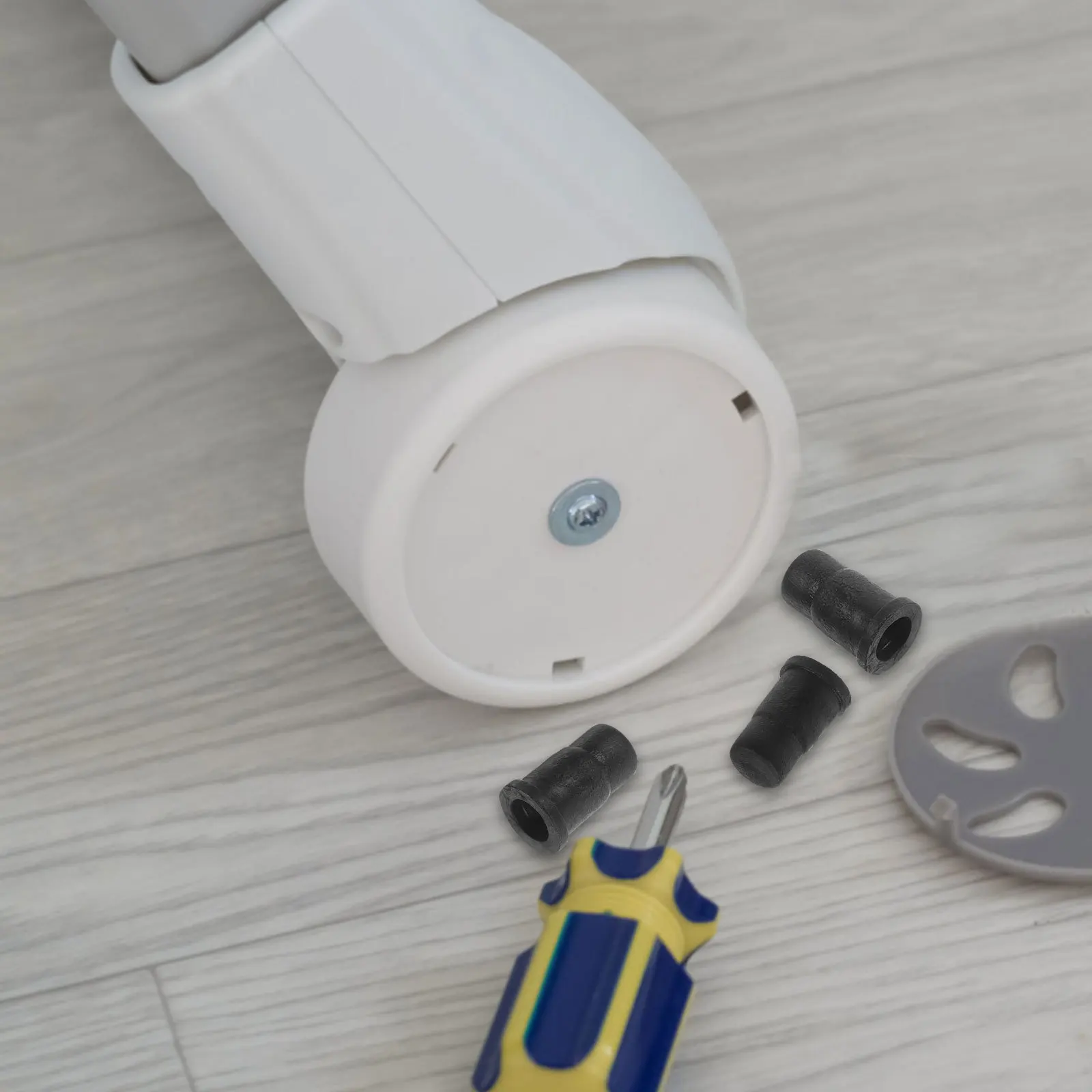 

20pcs Abs Hammer-In Sleeve Inserts For Caster Mounting For Stem Caster Chair Legs Furniture Replacement Sleeve Inserts