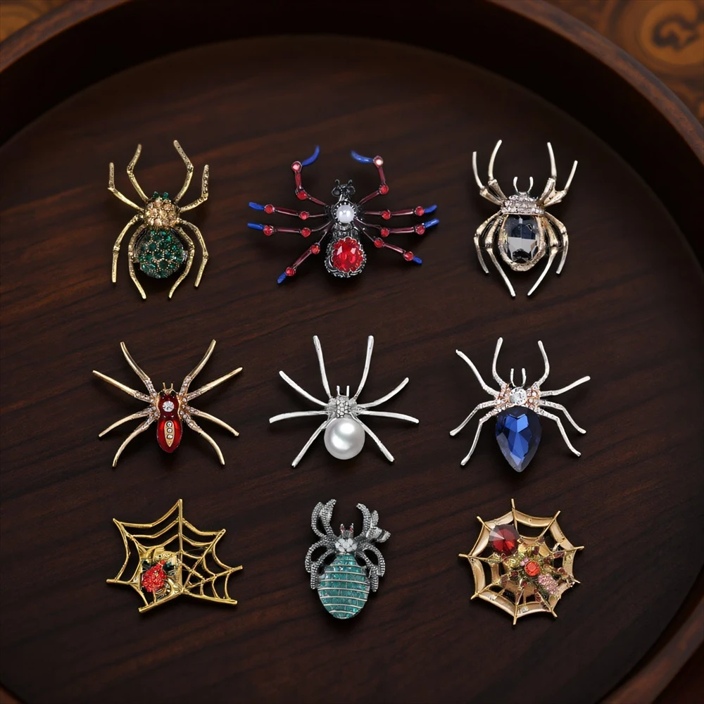 

Baroque Luxury Beautiful Spider Insect Design Men's Women's BroochPins，JewelryAccessories, WeddingHolidayPartyCoupleSurpriseGift