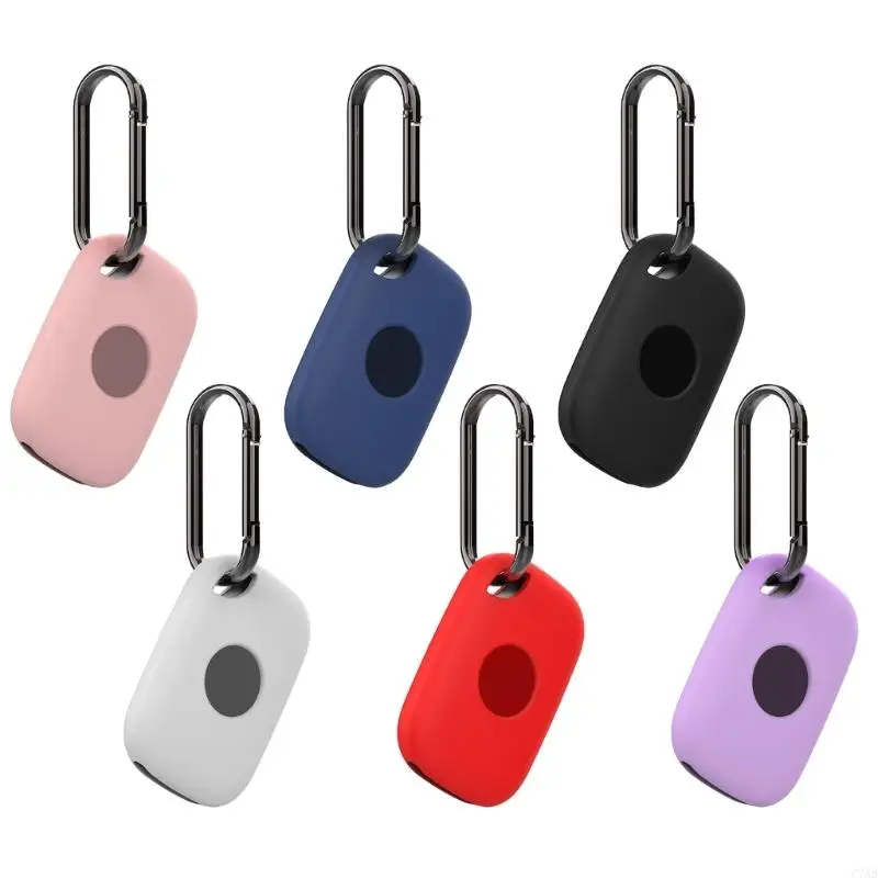 C7AB Full Coverage Protective Silicone Sleeve Water Resistant Housing With Keyring for Tile Life 360 2024 Locator Travel Use