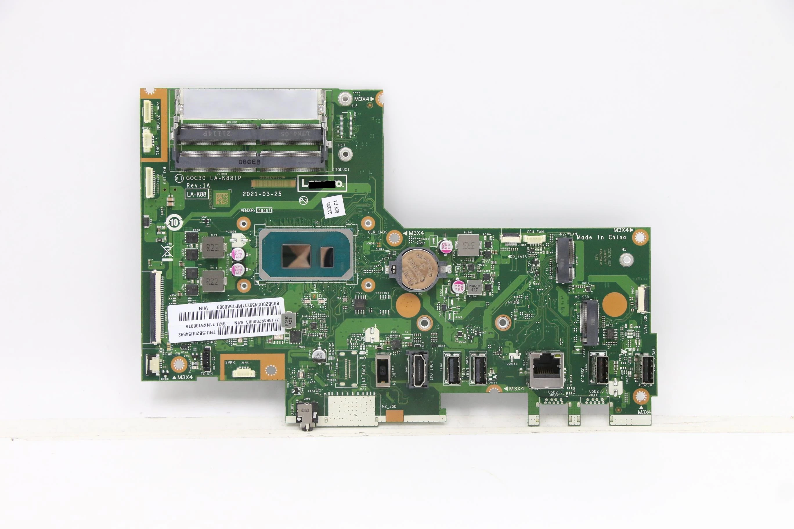 

5B20U54592 для IdeaCentre AIO 3-27ITL6, материнская плата для ноутбука i3 1115G4 LA-K881P