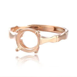 Ring Blank for 3mm/4mm/5mm/6mm/7mm/8mm/9mm/10mm Round Cabochons 925 Silver Adjustable Ring Setting