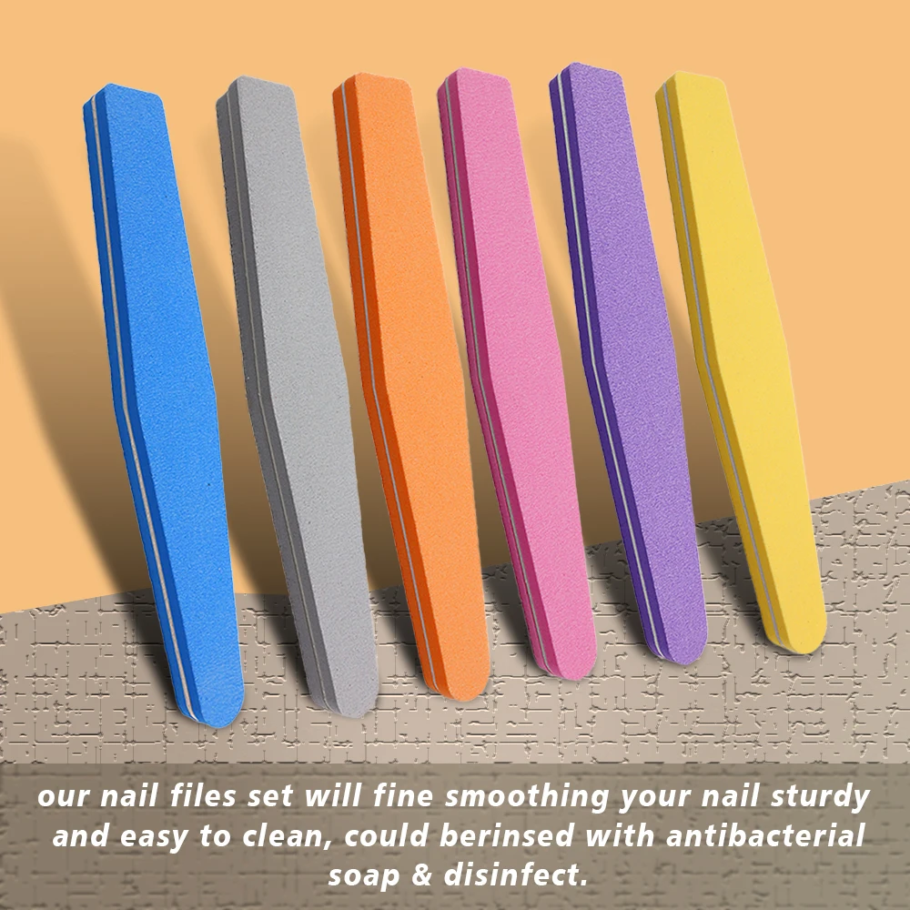 5pcs Professional Sponge Nail for Files Rhombus Style Nail Art Sanding Buffing Manicure Tools Polish Buffer Removal Emery Tools