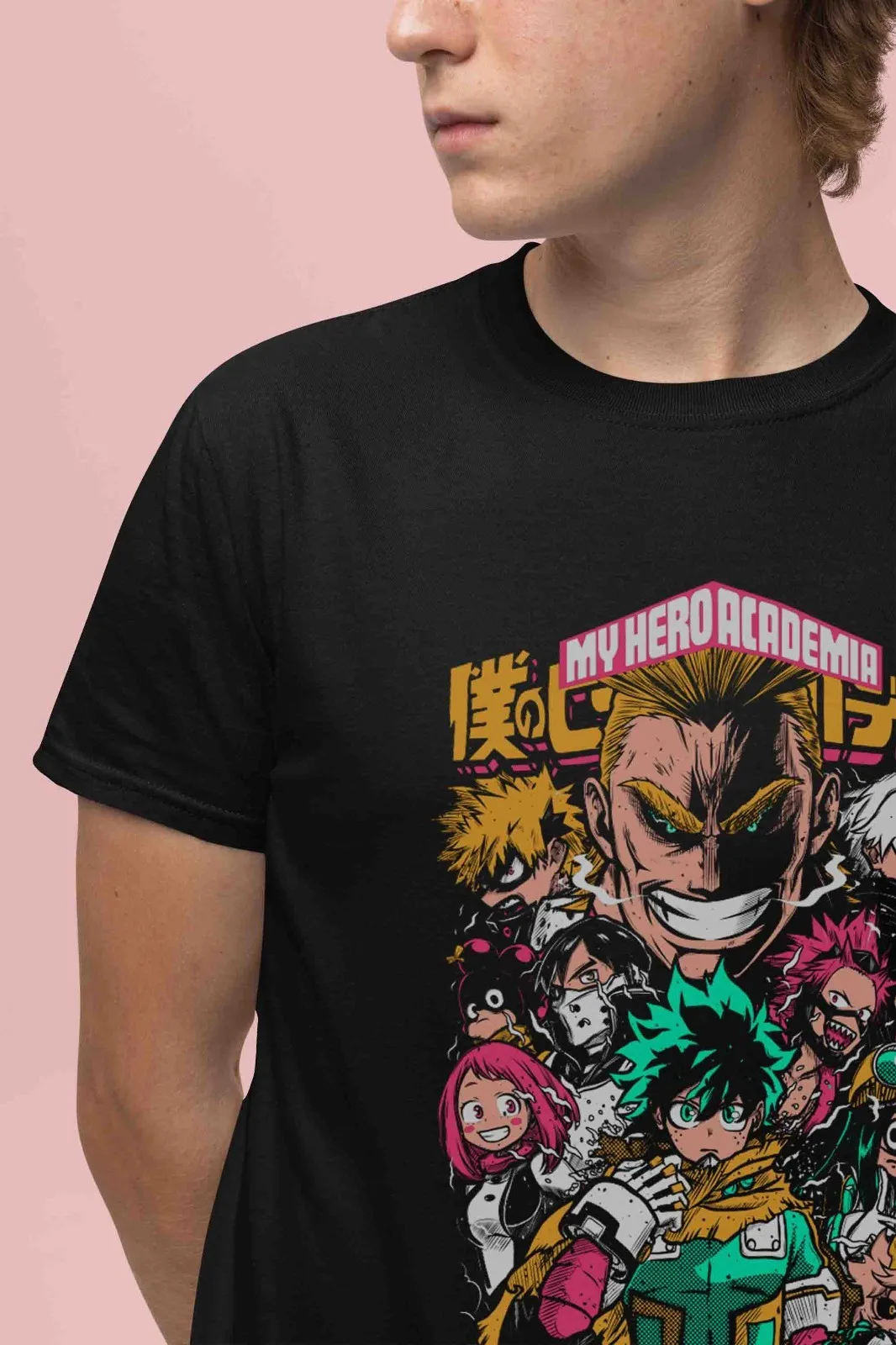 My Hero Academia Shirt Deku Tshirt Bakugo All Might Top Todoroki MHA Unisex Tee