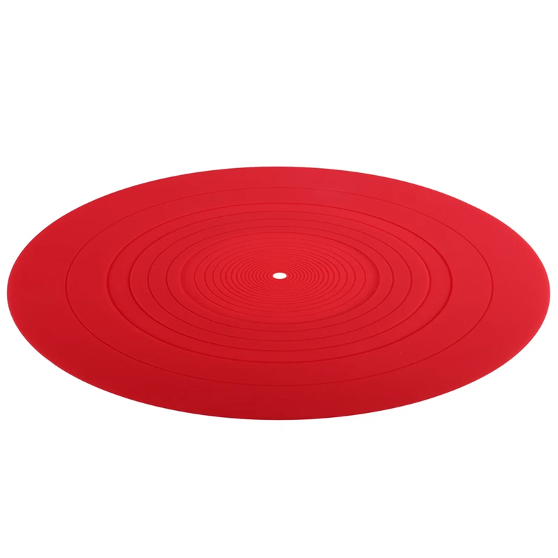 295Mm Silicone Turntable Mat Anti-Vibration Slipmat Record Mat For LP Vinyl Record Player Audio Replacement Accessory A