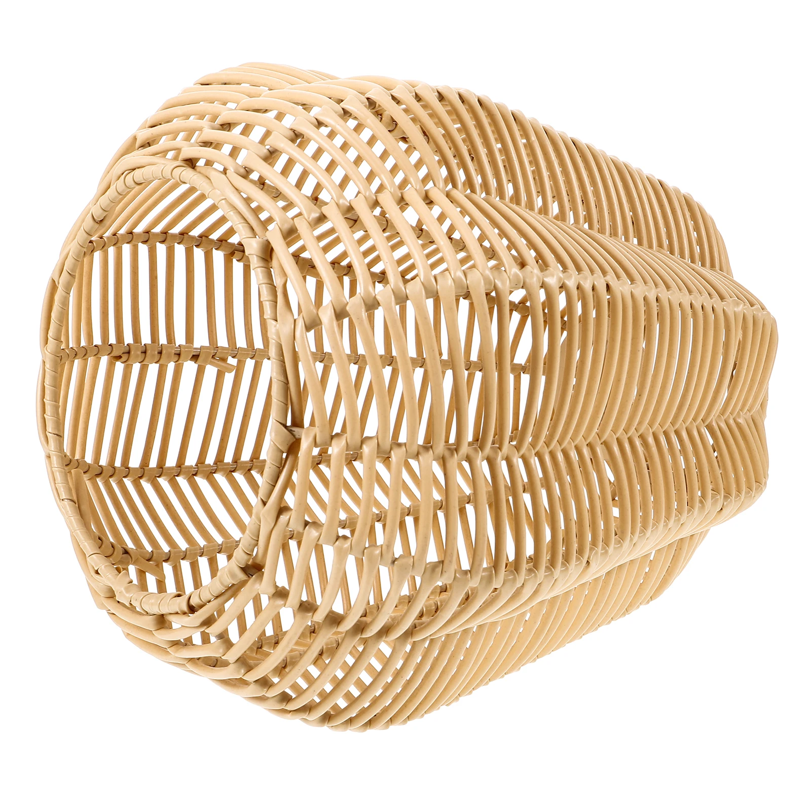

Rattan Lamp Shade Pendant Light Cover Brown Imitation Woven Hanging Lampshades Ceiling Light Shades Household Decor 45cm