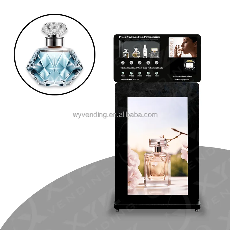 

Perfume Spraying Vending Machine Freestanding Dispenser Perfume Vending Machine
