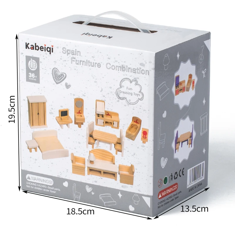 木製ごっこ遊びおもちゃ、子供用小さな家具ミニルーム、教育幼児シーンモデル、ホリデーギフト