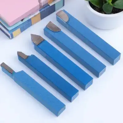 

5pcs Tungsten Steel Turning Tool Set Lathe Cutter Kit Metalworking Brazing Tools Mini Milling Resistance