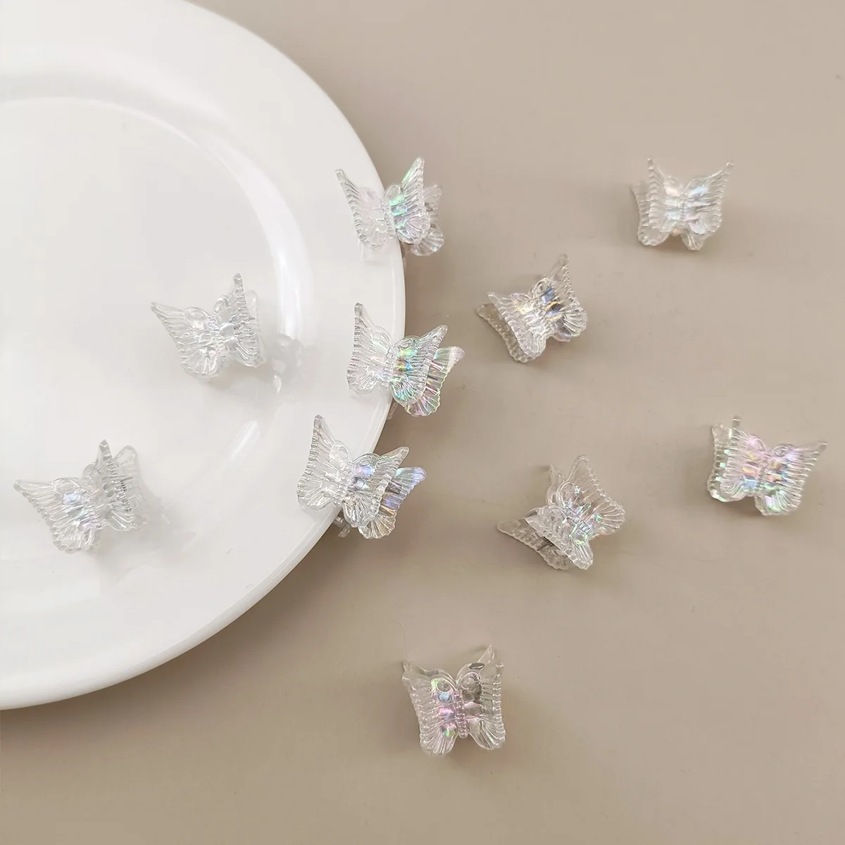 10 stücke Ins Mini Schmetterling Haar Klaue Clips Bunte Trendy Nette Kleine Clips Mehrfarbige Mädchen Haar Clips Haarnadel Haar Zubehör – Detail 21